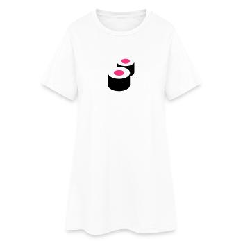 Sushi - Robe T-shirt Femme - blanc - Devant