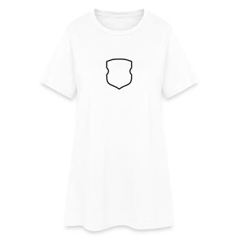 Wappen - Umriss - Frauen T-Shirt-Kleid - Weiß - Vorne