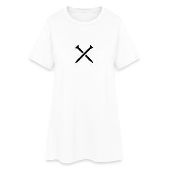 Vis - Robe T-shirt Femme - blanc - Devant