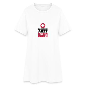 Arzt - Frauen T-Shirt-Kleid - Weiß - Vorne