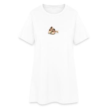 Illustration de prairie de chaussures pour bébé - Robe T-shirt Femme - blanc - Devant