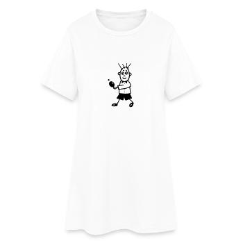 Tennis de table Joueurs - Robe T-shirt Femme - blanc - Devant