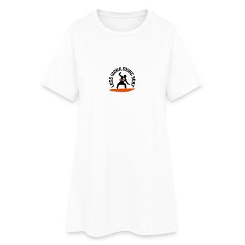 Moins de travail, surf plus ... - Robe T-shirt Femme - blanc - Devant
