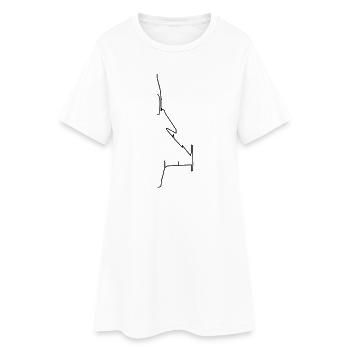 Avion - Robe T-shirt Femme - blanc - Devant