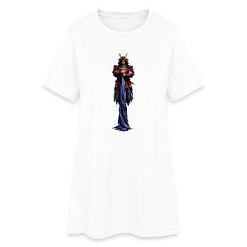 Night Warrior with Horn Helmet - Women’s T-Shirt Dress - white - Front