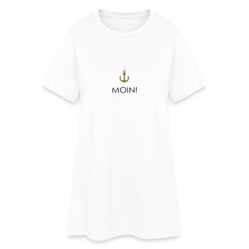 MOIN Anker 1-- - Frauen T-Shirt-Kleid - Weiß - Vorne