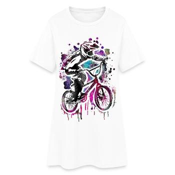 Vélo Bmx coloré - Vélo BMX - Vélo BMX - Robe T-shirt Femme - blanc - Devant