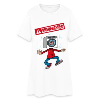 Brainwashing - Women’s T-Shirt Dress - white - Front