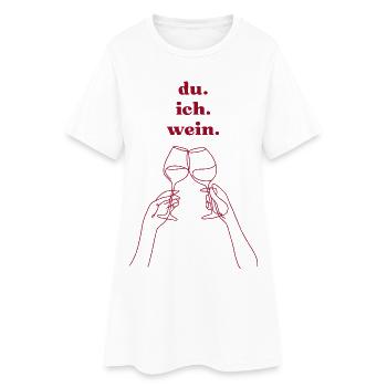 Toi. Je. du vin. - Robe T-shirt Femme - blanc - Devant