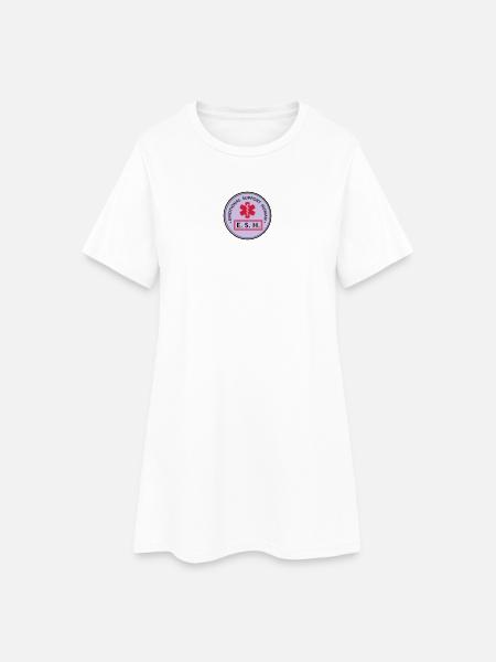 Emotional Support Human - Frauen T-Shirt-Kleid - Weiß
