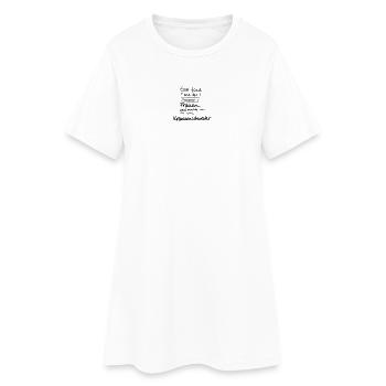 Klügste Frau - Krankenschwester - Frauen T-Shirt-Kleid - Weiß - Vorne