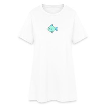 Poisson Poisson - Robe T-shirt Femme - blanc - Devant