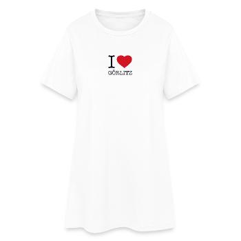 I LOVE GÖRLITZ - Women’s T-Shirt Dress - white - Front