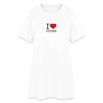 I LOVE PUTBUS - Women’s T-Shirt Dress - white - Front