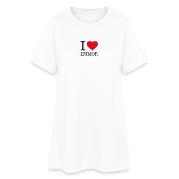 J’ADORE L’HUMOUR - Robe T-shirt Femme - blanc - Devant