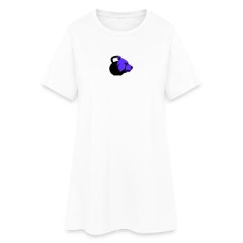 Kettlebell Bear Bear Fitness dynamique - Robe T-shirt Femme - blanc - Devant