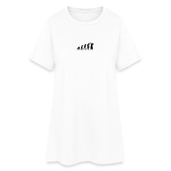 Evolution dab dabbing graduation college student - Robe T-shirt Femme - blanc - Devant