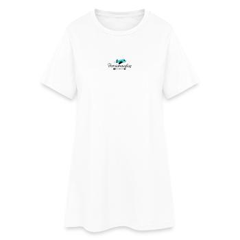 Familienausflug - Frauen T-Shirt-Kleid - Weiß - Vorne