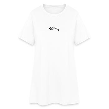 fish - Women’s T-Shirt Dress - white - Front