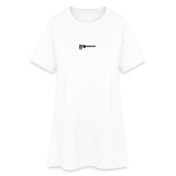 fraeser - Frauen T-Shirt-Kleid - Weiß - Vorne