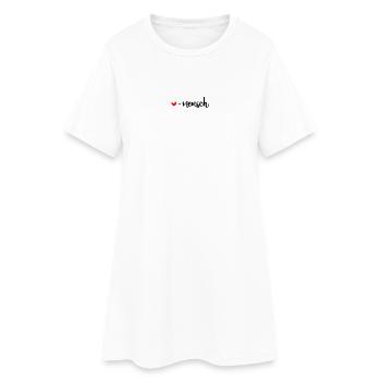 liebling mensch herz herzensmensch valentinstag - Frauen T-Shirt-Kleid - Weiß - Vorne
