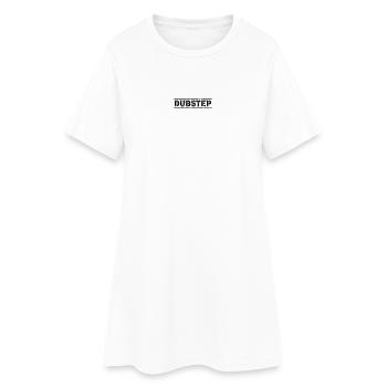 Dubstep - Frauen T-Shirt-Kleid - Weiß - Vorne