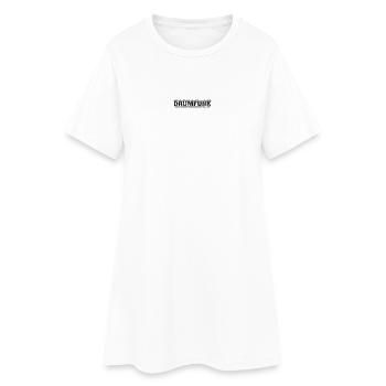 Radio tambour - Robe T-shirt Femme - blanc - Devant