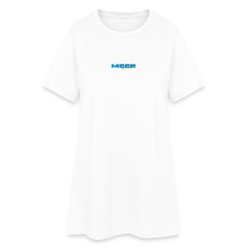 MEER GEHT IMMER - Frauen T-Shirt-Kleid - Weiß - Vorne