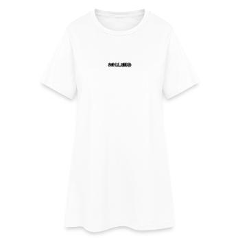 Pixel d’écolier - Robe T-shirt Femme - blanc - Devant