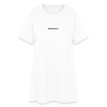 Bärenhunger. - Frauen T-Shirt-Kleid - Weiß - Vorne