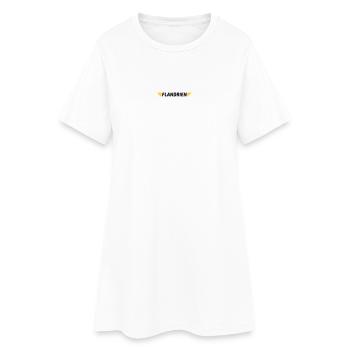 Flandrien - Frauen T-Shirt-Kleid - Weiß - Vorne