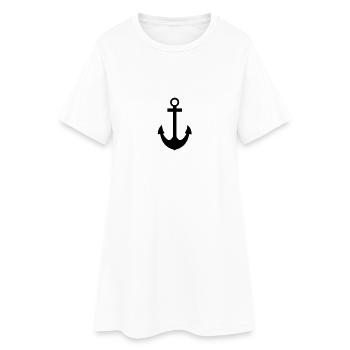 anchor - Robe T-shirt Femme - blanc - Devant