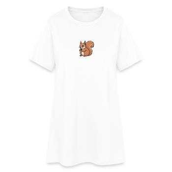 Squirrel - Women’s T-Shirt Dress - white - Front