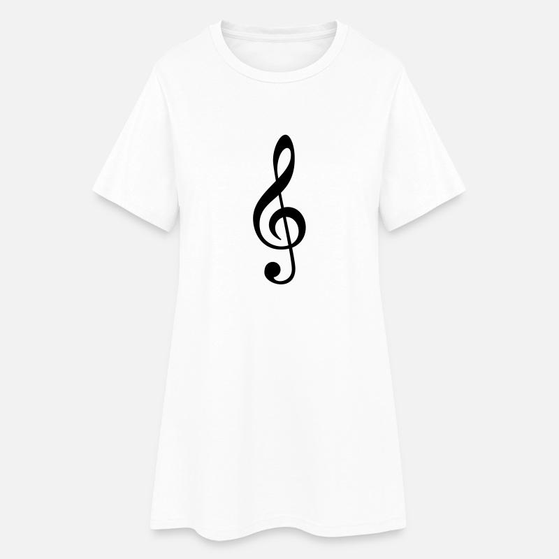 Note - Frauen T-Shirt-Kleid - Weiß