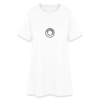 Österreich Poststempel - Frauen T-Shirt-Kleid - Weiß - Vorne