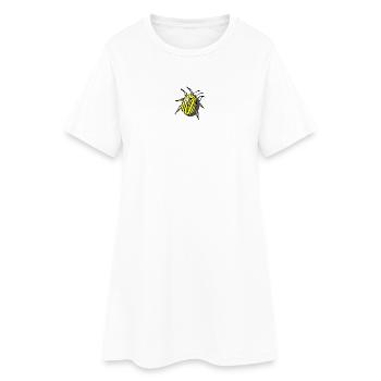 Doryphore - Robe T-shirt Femme - blanc - Devant