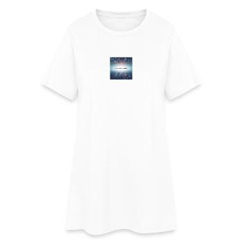 Femme Forte Puissance Numérique - Robe T-shirt Femme - blanc - Devant