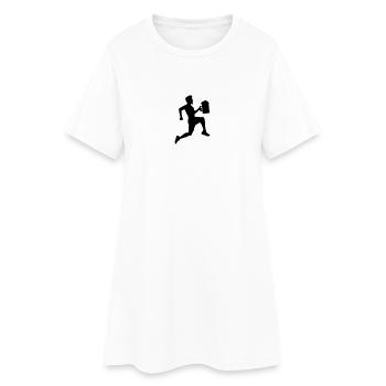 Exécutez chope de bière en cours d'exécution - Robe T-shirt Femme - blanc - Devant