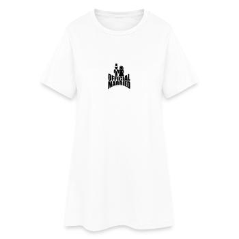 Official Married - Women’s T-Shirt Dress - white - Front