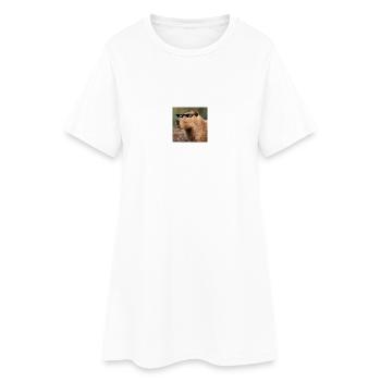Capybara deal with it - Frauen T-Shirt-Kleid - Weiß - Vorne