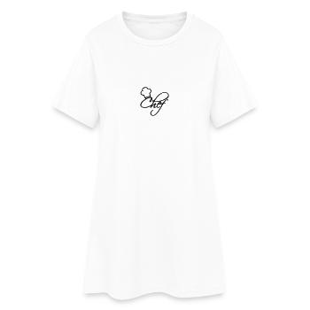 Chef hat chef - Women’s T-Shirt Dress - white - Front