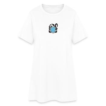 Ein bayerisches emblem mit Edelweiss - Frauen T-Shirt-Kleid - Weiß - Vorne