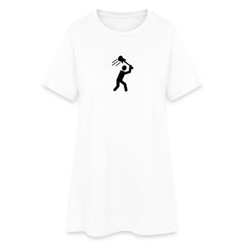 Rock - Robe T-shirt Femme - blanc - Devant