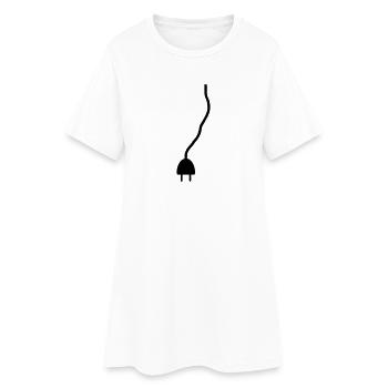 Branchez - Robe T-shirt Femme - blanc - Devant