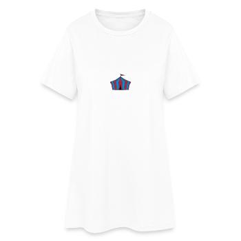 tente de cirque - Robe T-shirt Femme - blanc - Devant