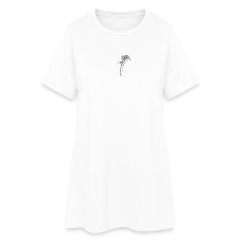 Palmiers à noix de coco - Robe T-shirt Femme - blanc - Devant