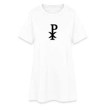 Chi rho - Jésus - Robe T-shirt Femme - blanc - Devant