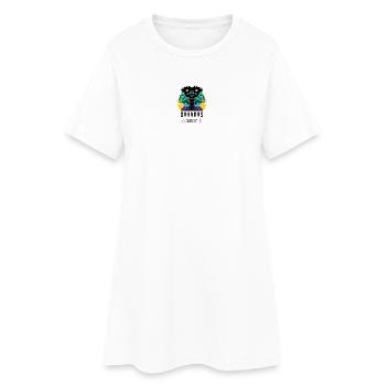Reine des Bahamas - Robe T-shirt Femme - blanc - Devant