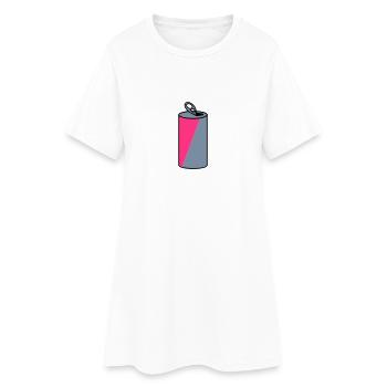 Getränkedose / can (3c) - Frauen T-Shirt-Kleid - Weiß - Vorne