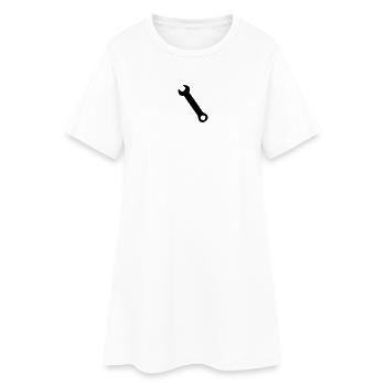 Clé Silhoue - Robe T-shirt Femme - blanc - Devant